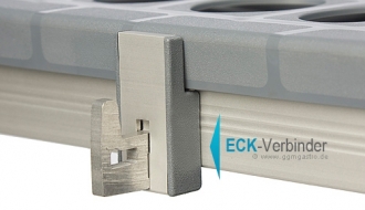 Corner connection bracket E (anodized)