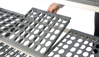Aluminium basic shelf - 770 x 1685 mm