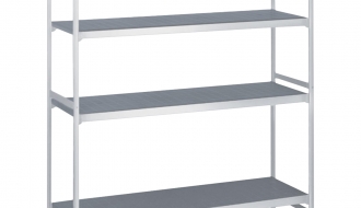 Aluminium basic shelf - 1080 x 1800 mm