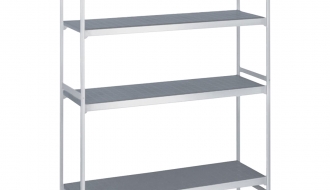 Aluminium basic shelf - 960 x 1800 mm