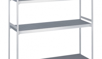 Aluminium basic shelf - 960 x 1800 mm