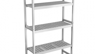 Aluminium basic shelf (anodized) - 946 x 1685 mm
