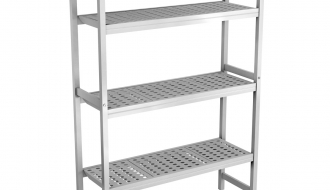 Aluminium basic shelf (anodized) - 1066 x 1685 mm