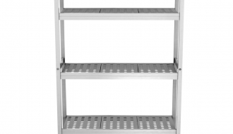 Aluminium basic shelf - 952 x 1800 mm