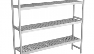 Aluminium basic shelf - 1611 x 1800 mm