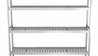 Aluminium basic shelf - 1611 x 1800 mm