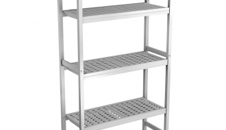 Aluminium basic shelf - 889 x 1800 mm