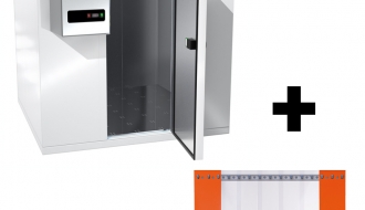 Tiefkühlzelle - 1,2 x 2,1 m - Höhe: 2,01 m - 3,2 m³ - inkl. Wandkühlaggregat MINUS