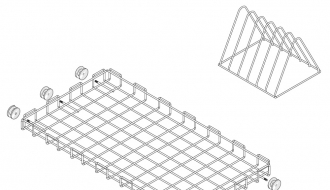 Korv potipesumasinale- 615 x 1150 mm