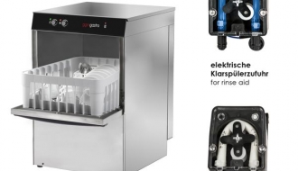 Klaasipesumasin 2,9 kW - ilma äravoolupumbata - pesuvahendi pumbaga