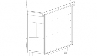 Corner Cupboard 45° (outdoor)