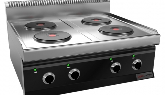 Electric stove 4x plates round (10,4 kW)