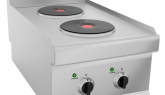 Electric stove 2x plates round (5.2 kW)