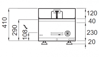 Electric deep fryer 10 litre (6 kW)