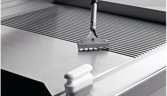 Electric frying plate - smooth - grooved (8 kW)