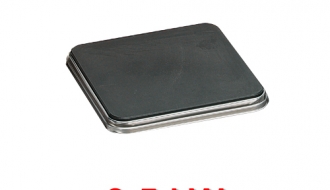 Electric stove with 6 angular plates (21 kW) + electric oven - static (7.5 kW)