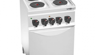 Electric cooker 4x round plates (8 kW) + Electric convection oven (3 kW)