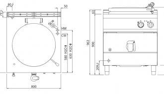 Electric boiler - 150 litres (18 kW) - indirect heating