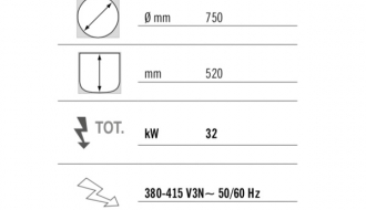 Electric boiler 200 litres (32 kW) - indirect heating