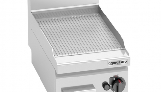 Gas frying plate - grooved (4 kW)