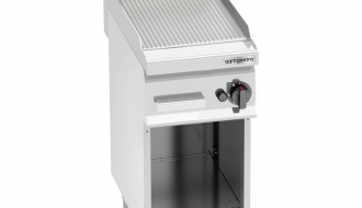 Gas frying plate - grooved (4 kW)