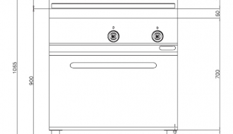 Hot plate stove (13 kW) + Gas oven (7.8 kW)