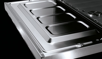 Gas stove with 6 burner (53,5 kW) + Gas oven (7,8 kW)