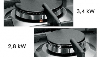 Gas stove 2x burners (6.2 kW)