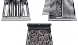 Gas lava rock grill (6.9 kW)