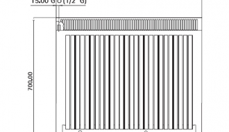 Gas lava rock grill (13,8 kW)