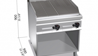 Gas lava stone grill (18 kW)