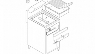 Frit warmer 1xGN1/1