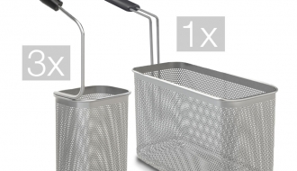 1x1/2 + 3x1/6 Pasta baskets
