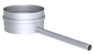 Condensate tray Ø 200 mm + 1/2 sleeve without condensate pipe