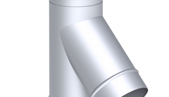 T-connection pipe 60  ° in stainless steel / Ø 450 mm