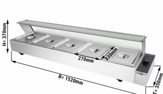 Lämpöhaude 5xGN1/1
