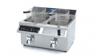 Induktsioonfritüür 2 x 8L - kraaniga