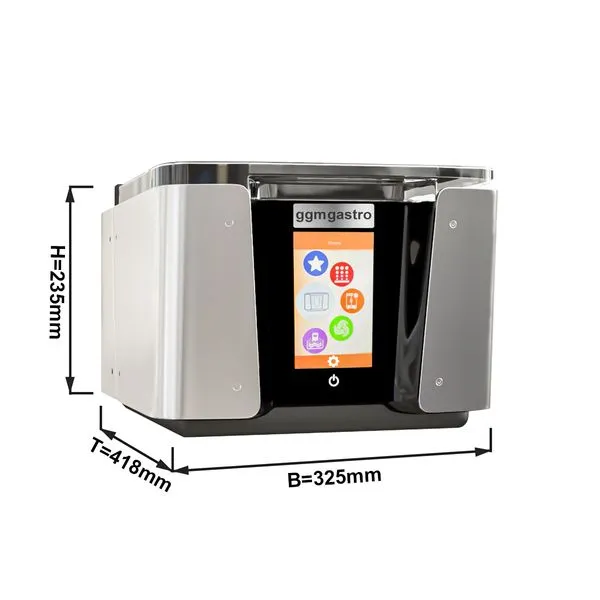 Sous Vide 4,8 m³ / h - kosketusnäytöllä ja Wi-Fi:llä