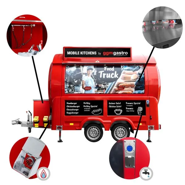 Food truck – Kebab / GGM-seadmed - punane