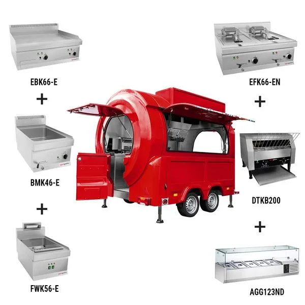 Food truck – Kebab / Basic seadmed - punane