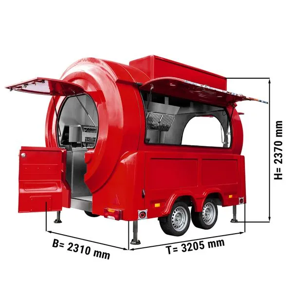 Food truck – Kebab / Basic seadmed - punane