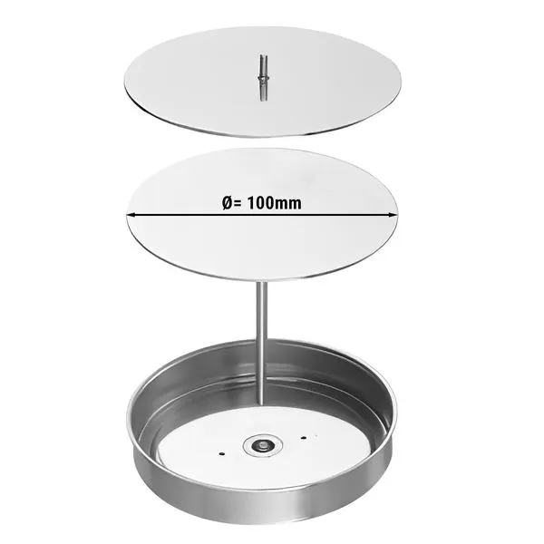 Manuaalinen hampurilaiskone - sis. pattie-muotin Ø 10 + 15 cm