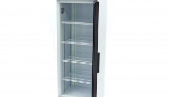 Klaasuksega külmik 360L
