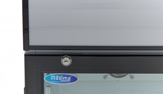 Klaasuksega külmik 80L