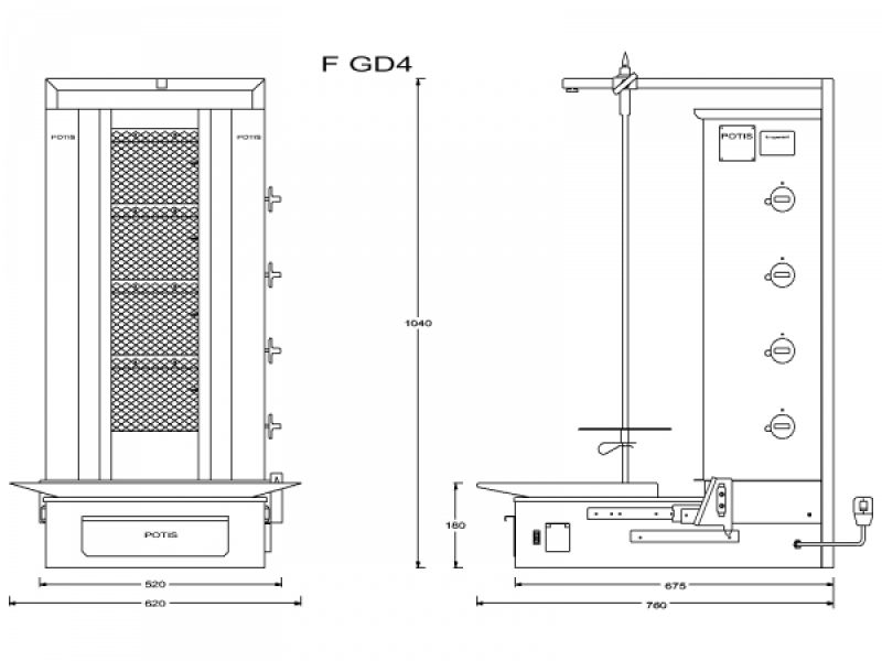 Kebab grill F GD4
