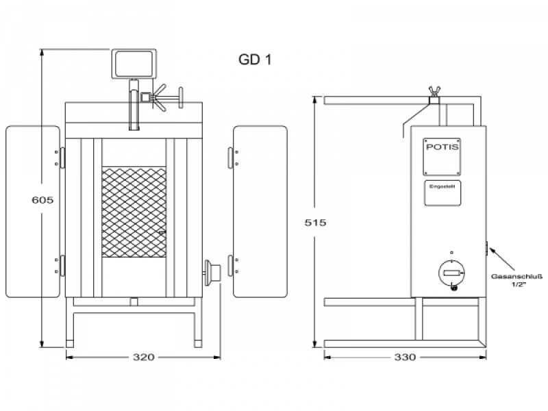 Kebabgrill 7kg