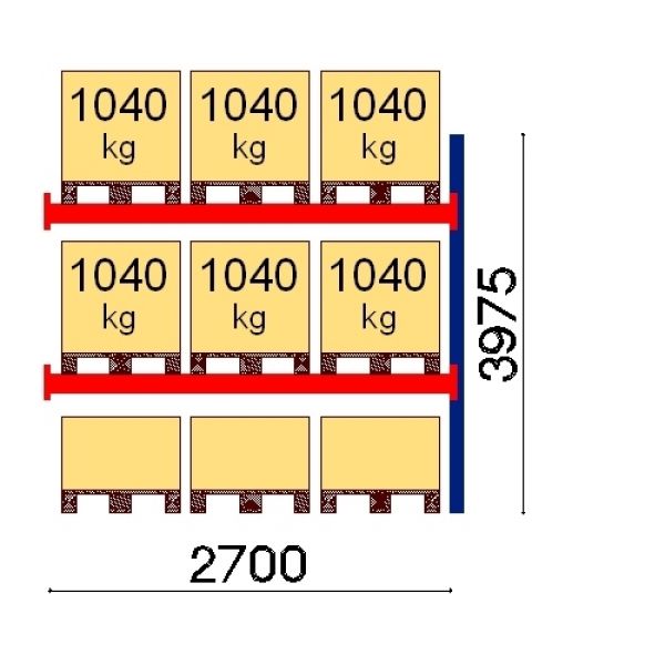 Aluseriiuli osa 9x 1040kg